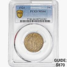 1924 Standing Liberty Quarter PCGS MS64