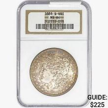 1881-S Morgan Silver Dollar NGC MS64