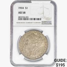 1904 Morgan Silver Dollar NGC AU58