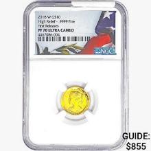 2018-W 1/4oz $10 AGE NGC PF70 UC