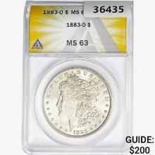 1883-O Morgan Silver Dollar ANACS MS63