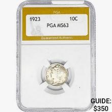 1923 Mercury Silver Dime PGA MS63