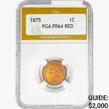 1875 Indian Head Cent PGA PR64 RED