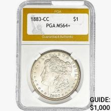 1883-CC Morgan Silver Dollar PGA MS64+