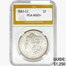 1883-CC Morgan Silver Dollar PGA MS65+