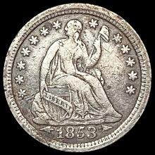 1853-O Arrows Seated Liberty Half Dime LIGHTLY CIRCULATED