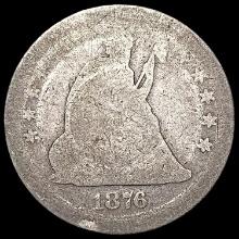 1876-CC Seated Liberty Quarter NICELY CIRCULATED