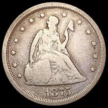 1875-S Twenty Cent Piece NICELY CIRCULATED