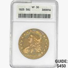 1825 Capped Bust Half Dollar ANACS VF30