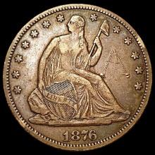 1876-CC Seated Liberty Half Dollar NEARLY UNCIRCULATED