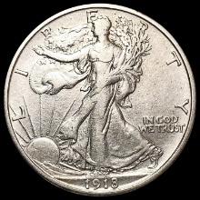 1918-S Walking Liberty Half Dollar CLOSELY UNCIRCULATED