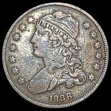 1836 Capped Bust Quarter LIGHTLY CIRCULATED