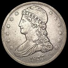 1837 Capped Bust Half Dollar LIGHTLY CIRCULATED