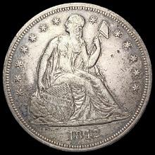 1842 Seated Liberty Dollar CLOSELY UNCIRCULATED