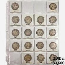 1892-1915 Barber Half Dollar Set [68 Coins]