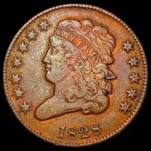 1828 Classic Head Half Cent LIGHTLY CIRCULATED