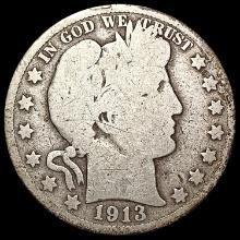 1913 Barber Half Dollar NICELY CIRCULATED