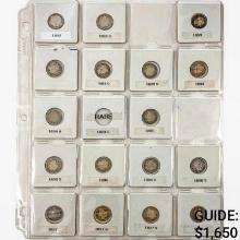 1892-1916 Barber Dime Set [69 Coins]