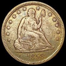 1858-O Seated Liberty Quarter LIGHTLY CIRCULATED