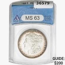 1889 Morgan Silver Dollar ANACS MS63