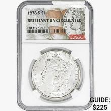 1878-S Morgan Silver Dollar NGC BU