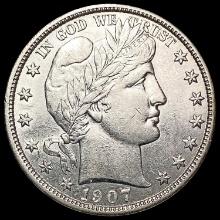 1907-D Barber Half Dollar UNCIRCULATED