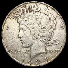 1934-S Silver Peace Dollar NEARLY UNCIRCULATED