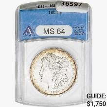 1904 Morgan Silver Dollar ANACS MS64