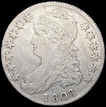 1808 Capped Bust Half Dollar NICELY CIRCULATED