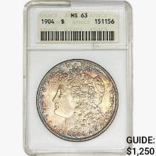 1904 Morgan Silver Dollar ANACS MS63