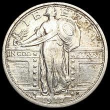 1917 T1 Standing Liberty Quarter CHOICE AU