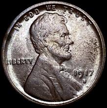 1917-S Wheat Cent LIGHTLY CIRCULATED