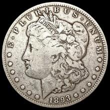 1893-CC Morgan Silver Dollar LIGHTLY CIRCULATED