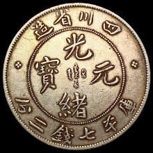 1901-08 China $1 Szechuan LM-345 NF NEARLY UNCIRCULATED