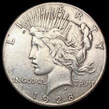 1928 Silver Peace Dollar CLOSELY UNCIRCULATED