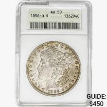 1896-O Morgan Silver Dollar ANACS AU50