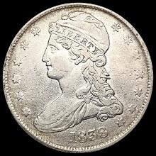 1838 Capped Bust Half Dollar NEARLY UNCIRCULATED