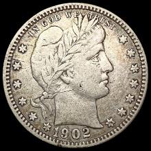 1902-O Barber Quarter LIGHTLY CIRCULATED