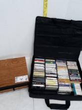 Cassette Tape Lot w/holders