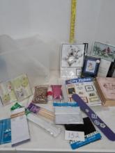 Misc. Lot, Cross stitch, cards, etc.