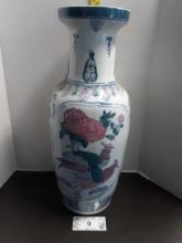 Oriental Asian Pastel Porcelain Vase