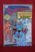 SUPERMAN #190 | FOUR ELEMENT ENEMIES - SWAN - 1966 | *PUNCTURE HOLES - SOLID - SEE PICS*