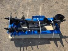 NEW/UNUSED GIYI Qty 3 Skid Steer Loader Auguer Attachments