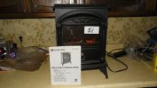 Comfort Zone stove style electric fireplace heater