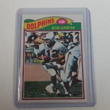 1977 TOPPS FOOTBALL #515 BOB GRIESE SHARP MIAMI DOLPHINS