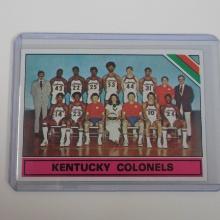 1975-76 TOPPS BASKETBALL #323 KENTUCKY COLONELS CHECKLIST ABA