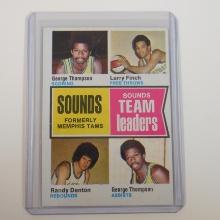 1974-75 TOPPS #225 MEMPHIS SOUNDS TEAM LEADERS ABA