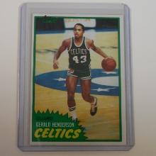 1981-82 TOPPS #74 GERALD HENDERSON EAST CELTICS ROOKIE CARD