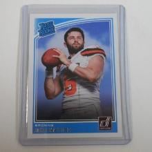 2018 PANINI DONRUSS BAKER MAYFIELD RATED ROOKIE CARD BROWNS