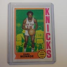 1974-75 TOPPS #25 EARL MONROE NEW YORK KNICKS